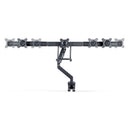StarTech.com 3 x 27" Monitor Desk Mount, VESA 75x75/100x100, Tool-Free Adjustable Articulating Arm, C-Clamp/Cable Grommet, 27-inch Monitor Mount, Spring-Assisted Monitor Arm
