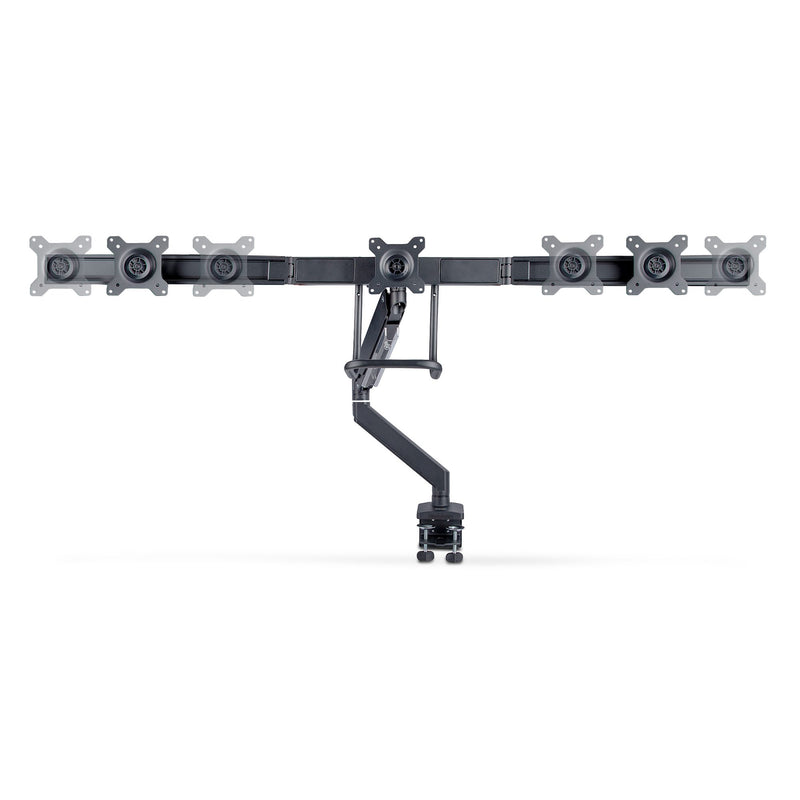 StarTech.com 3 x 27" Monitor Desk Mount, VESA 75x75/100x100, Tool-Free Adjustable Articulating Arm, C-Clamp/Cable Grommet, 27-inch Monitor Mount, Spring-Assisted Monitor Arm