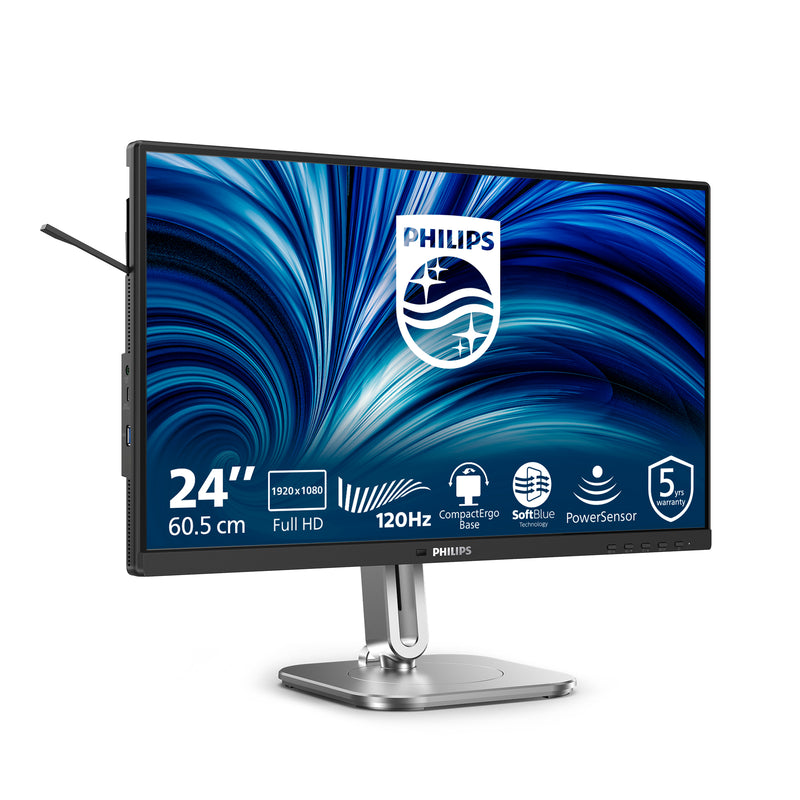 Philips 4000 series 24B2N4200/00 écran plat de PC 60,5 cm (23.8") 1920 x 1080 pixels Full HD LCD Gris