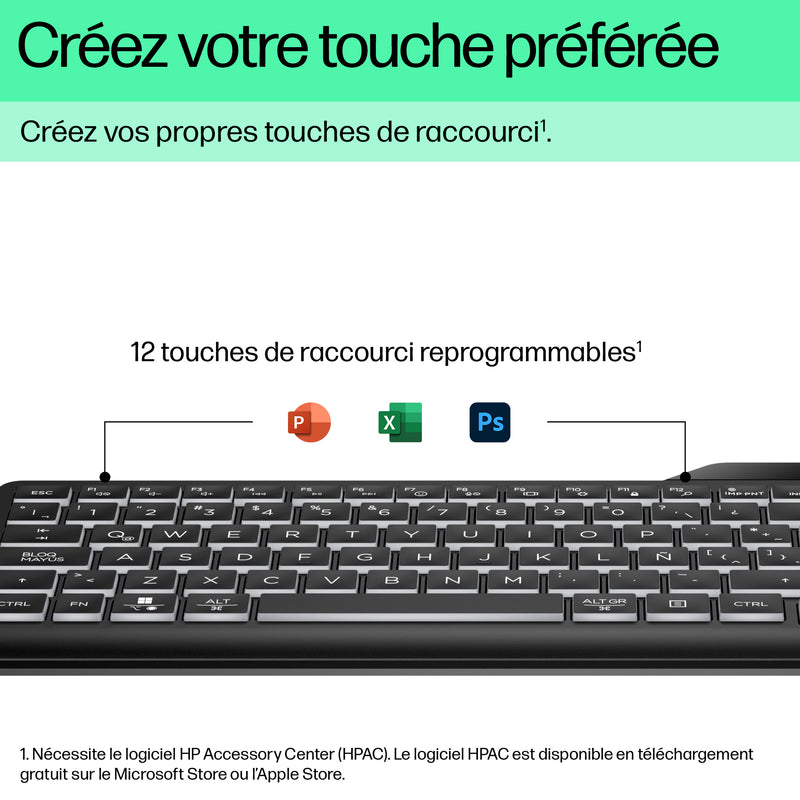 HP Clavier filaire rétroéclairé 400
