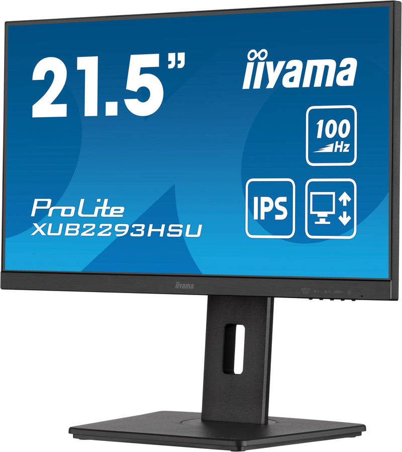 iiyama ProLite XUB2293HSU-B7 platte PC-monitor 54,6 cm (21,5") 1920 x 1080 pixels Full HD LED Zwart