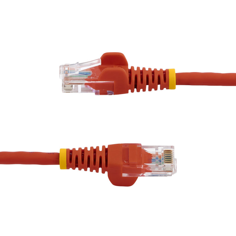 StarTech.com Câble réseau Cat5e UTP sans crochet de 1 m - Cordon Ethernet RJ45 anti-accroc - M/M - Rouge