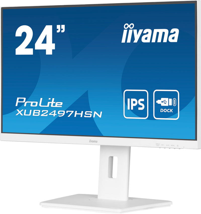 iiyama ProLite XUB2497HSN-W2 écran plat de PC 60,5 cm (23.8") 1920 x 1080 pixels Full HD LED Blanc