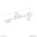 Neomounts FPMA-CB100BLACK Adaptateur pour 2 écrans avec barre transversale 10-27"