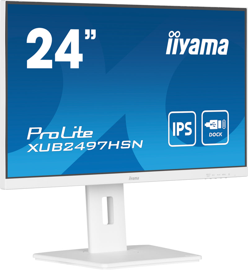iiyama ProLite XUB2497HSN-W2 écran plat de PC 60,5 cm (23.8") 1920 x 1080 pixels Full HD LED Blanc