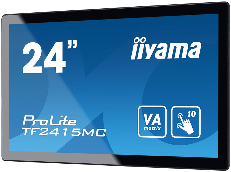 iiyama ProLite TF2415MC-B2 23,8" (60,5 cm) PC-flatpanelmonitor, 1920 x 1080 pixels Full HD LED-touchscreen, geschikt voor meerdere gebruikers, zwart