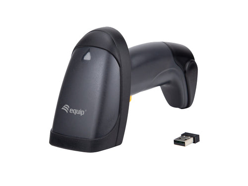 Equip 351023 Barcodescanner, draagbare 1D LED-barcodescanner, zwart