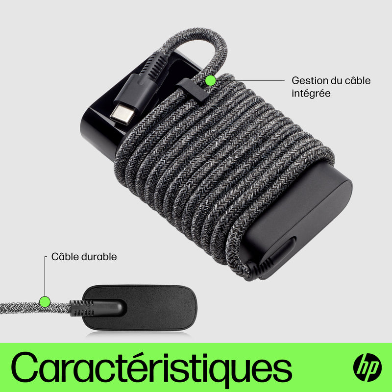 HP Chargeur pour ordinateur portable USB-C 65 W