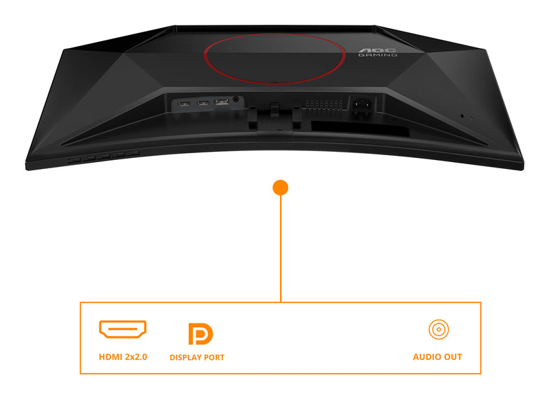 AOC G4 C27G42E écran plat de PC 68,6 cm (27") 1920 x 1080 pixels Full HD LED Noir, Rouge