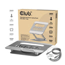 CLUB3D Support réglable en aluminium pour ordinateur portable avec hub USB-C®