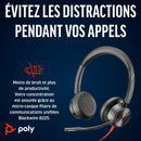 Poly Micro-casque Blackwire 8225 stéréo USB-C + adaptateur USB-C/A