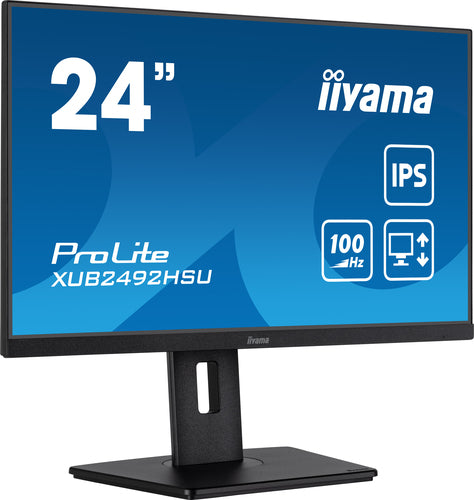 iiyama XUB2492HSU-B6 platte PC-monitor 60,5 cm (23,8") 1920 x 1080 pixels Full HD LED Zwart