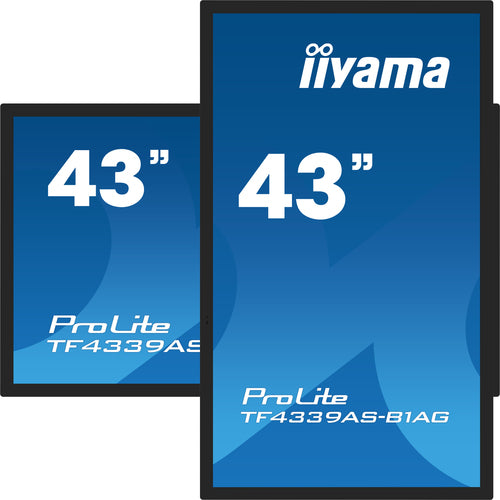 iiyama TF4339AS-B1AG Dynamisch beeldscherm, 108 cm (42,5") LED Digital Signage Flat Panel, 500 cd/m², 4K Ultra HD, Zwart, Touchscreen, Geïntegreerde Android-processor, 24/7
