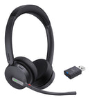 Yealink WH64 Hybrid Dual Teams Casque Sans fil Arceau Bureau/Centre d'appels Micro-USB Bluetooth Noir
