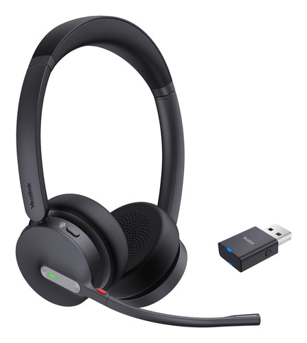 Yealink WH64 Hybrid Dual Teams Casque Sans fil Arceau Bureau/Centre d'appels Micro-USB Bluetooth Noir