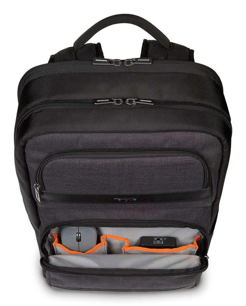 Targus CitySmart sac à dos Sac à dos normal Noir, Gris Simili-cuir, Polyuréthane (PU)