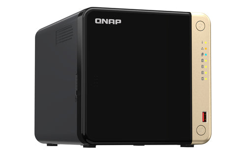 QNAP TS-464 NAS Tower Intel® Celeron® N5095 8 Go DDR4 0 To QNAP QTS Noir