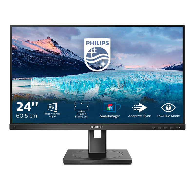 Philips S Line 242S1AE/00 LED display 60,5 cm (23.8") 1920 x 1080 pixels Full HD Noir