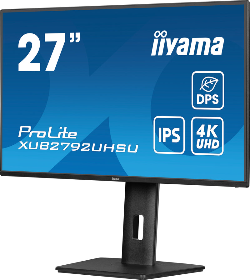 iiyama ProLite XUB2792UHSU-B6 27" (68.6 cm) PC Flat Panel Monitor, 3840 x 2160 pixels, 4K Ultra HD LED, Black