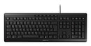 CHERRY STREAM clavier Bureau USB QWERTZ Allemand Noir