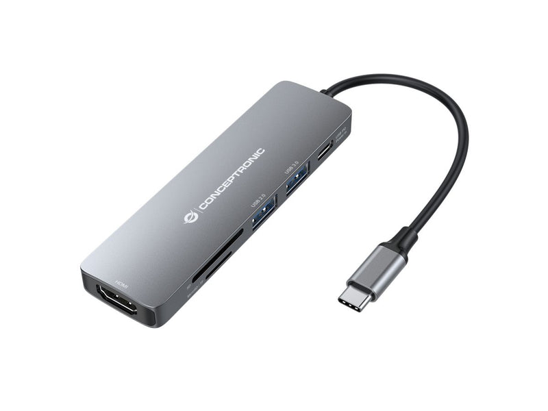 Conceptronic DONN11G station d'accueil Avec fil USB 3.2 Gen 1 (3.1 Gen 1) Type-C Gris
