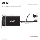 CLUB3D CSV-1478 répartiteur vidéo USB Type-C 2x DisplayPort