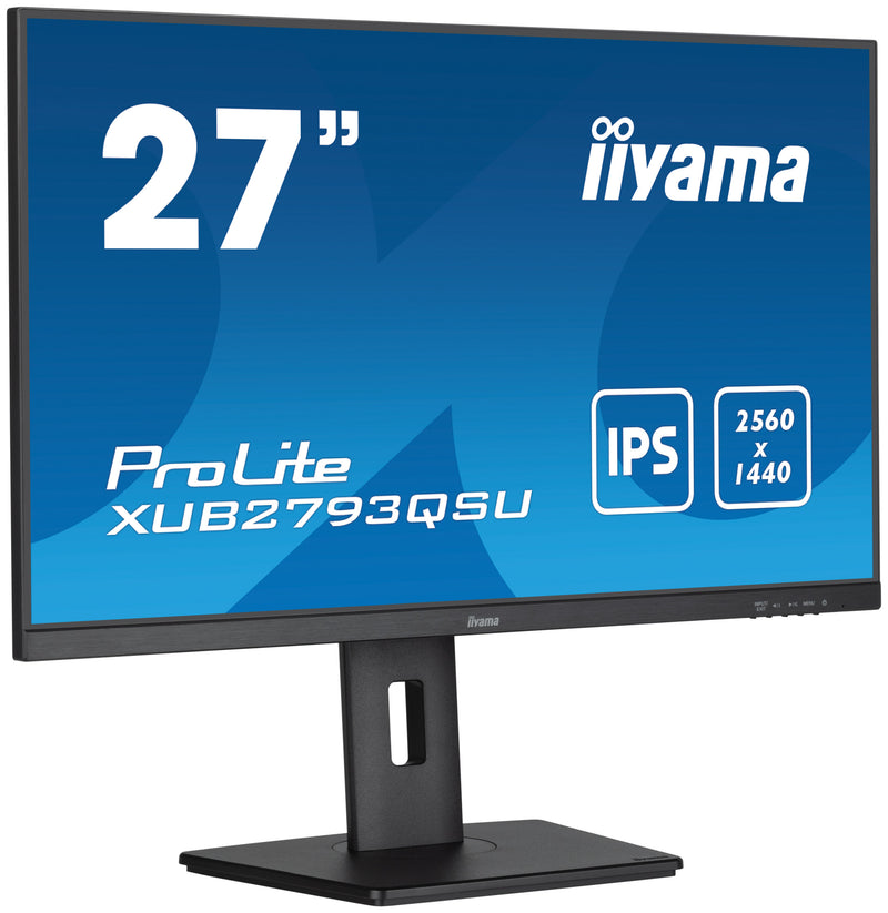 iiyama XUB2793QSU-B7 écran plat de PC 68,6 cm (27") 2560 x 1440 pixels Quad HD LED Noir