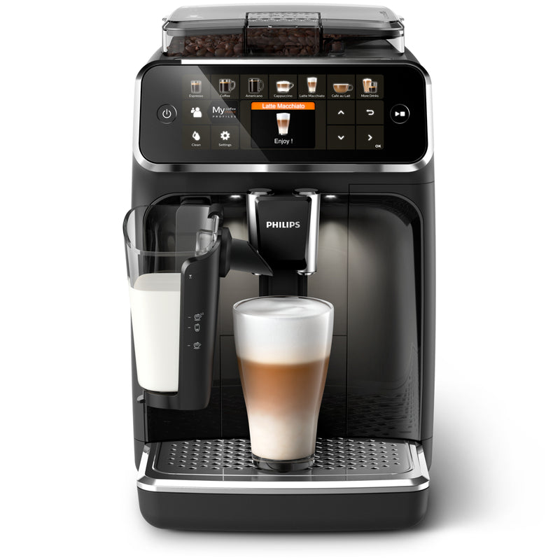 Philips Série 5400 Noir brillant EP5441/50 Machine expresso broyeur,12 boissons, carafe LatteGo