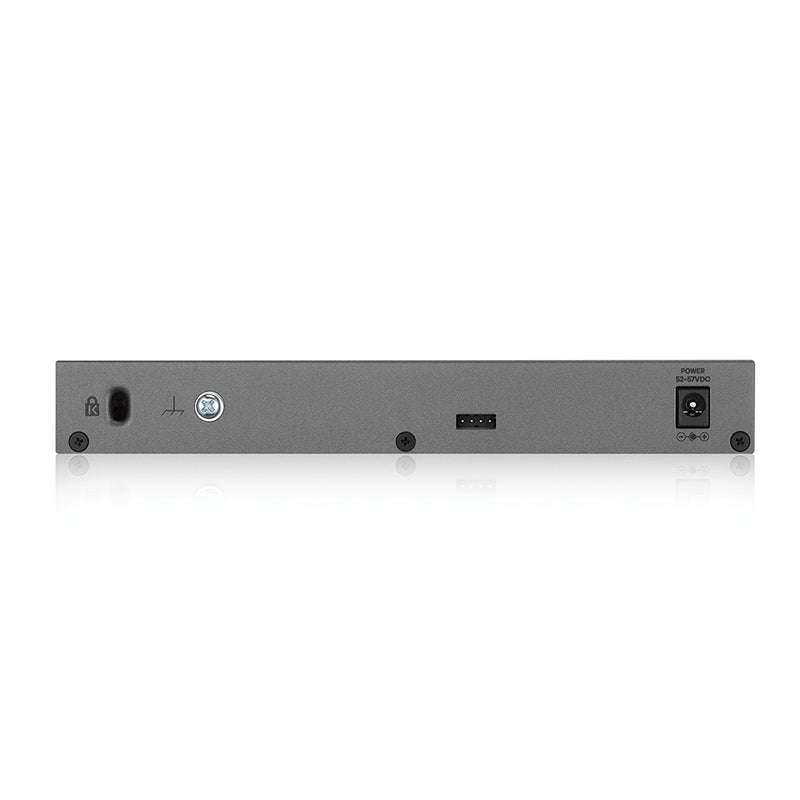Zyxel GS1350-6HP-EU0101F commutateur réseau Géré L2 Gigabit Ethernet (10/100/1000) Connexion Ethernet, supportant l'alimentation via ce port (PoE) Gris