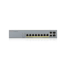 Zyxel GS1350-12HP-EU0101F Gigabit Ethernet (10/100/1000) beheerde L2-netwerkswitch, Ethernet-verbinding, ondersteunt Power over Ethernet (PoE), grijs