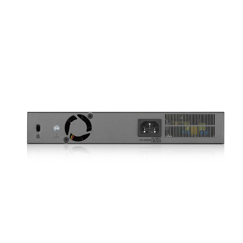 Zyxel GS1350-12HP-EU0101F Gigabit Ethernet (10/100/1000) beheerde L2-netwerkswitch, Ethernet-verbinding, ondersteunt Power over Ethernet (PoE), grijs