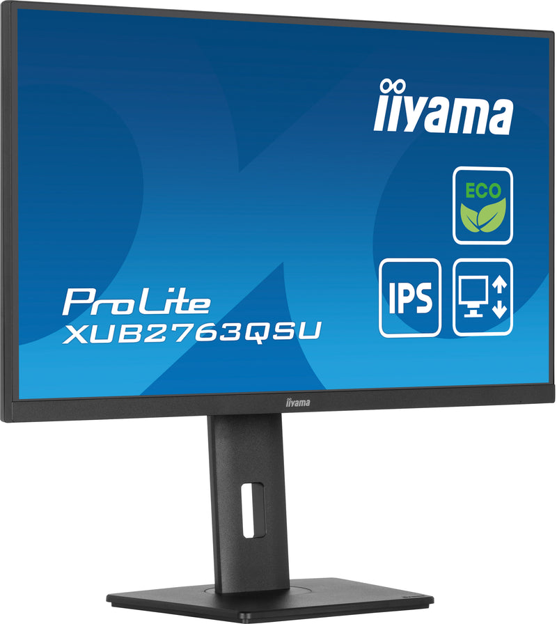 iiyama ProLite XUB2763QSU-B1 27" (68,6 cm) PC Flat Panel Monitor 2560 x 1440 Pixels Quad HD LED Zwart
