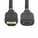 StarTech.com Câble d'Extension HDMI 2.0 de 50 cm, Câble HDMI Haut Débit, 4K 60Hz, Câble d'Extension HDMI Mâle vers Femelle, Adaptateur HDMI M/F