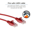 ACT DC9552 câble de réseau Rouge 0,25 m Cat6 U/UTP (UTP)