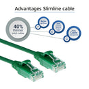 ACT DC9700 câble de réseau Vert 0,5 m Cat6 U/UTP (UTP)