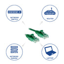 ACT DC9700 câble de réseau Vert 0,5 m Cat6 U/UTP (UTP)