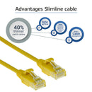 ACT DC9801 câble de réseau Jaune 1 m Cat6 U/UTP (UTP)