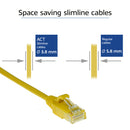 ACT DC9801 câble de réseau Jaune 1 m Cat6 U/UTP (UTP)