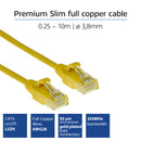ACT DC9801 câble de réseau Jaune 1 m Cat6 U/UTP (UTP)