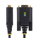 StarTech.com Adaptateur USB vers Série de 3m - COM Rétention, Câble Adaptateur/Convertisseur USB RS232, Vis/Écrous Interchangeables, USB-A vers DB9 RS232, FTDI IC, Protection ESD, Windows/macOS/Linux