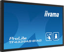 iiyama TF4339AS-B1AG Dynamisch beeldscherm, 108 cm (42,5") LED Digital Signage Flat Panel, 500 cd/m², 4K Ultra HD, Zwart, Touchscreen, Geïntegreerde Android-processor, 24/7