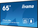 iiyama LH6560UHS-B2AG 64,5" (163,8 cm) Digitaal A-kaart Dynamisch display LED Wifi 500 cd/m² 4K Ultra HD Zwart Geïntegreerde processor Android 11 24/7
