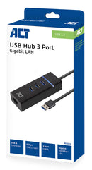 ACT AC6310 station d'accueil Avec fil USB 3.2 Gen 1 (3.1 Gen 1) Type-A Noir