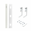 StarTech.com Goulotte Passe Câble Bureau, Organiseur de Câbles Ajustable en Longueur, Installation à Pinces, Aucun Perçage Nécessaire, Support Multiprise, Blanc