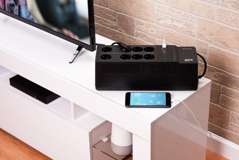 APC Back UPS - Mono Off-Line UPS - 850VA 230V - USB Type-C en A - 6+2 GR-aansluiting