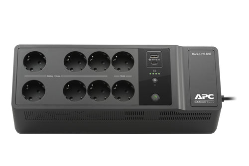 APC Back UPS - Mono Off-Line UPS - 850VA 230V - USB Type-C en A - 6+2 GR-aansluiting