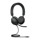 Jabra Evolve2 40 SE Casque Avec fil Arceau Appels/Musique USB Type-C Noir