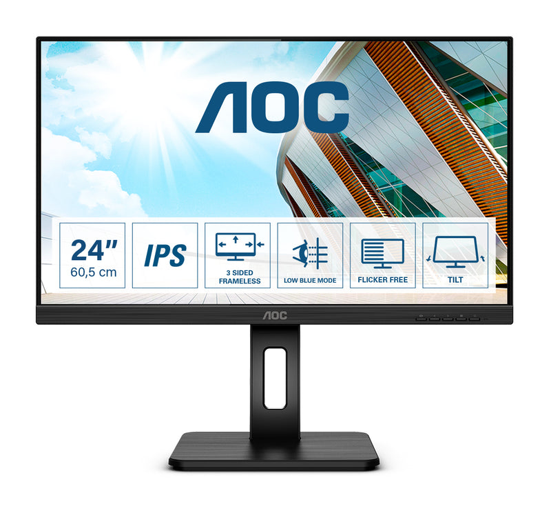 AOC P2 Q24P2Q LED display 60,5 cm (23.8") 2560 x 1440 pixels Quad HD Noir