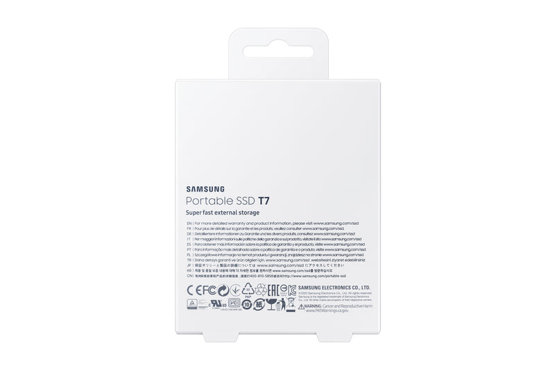 Samsung Portable SSD T7 1 To USB Type-C 3.2 Gen 2 (3.1 Gen 2) Gris