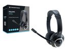 Conceptronic POLONA Wired Headphones with Headband for Calls/Music, USB Type-A, Black